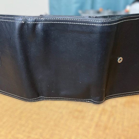 Coach Trifold Black Women’s Wallet Vintage - Picture 3 of 10